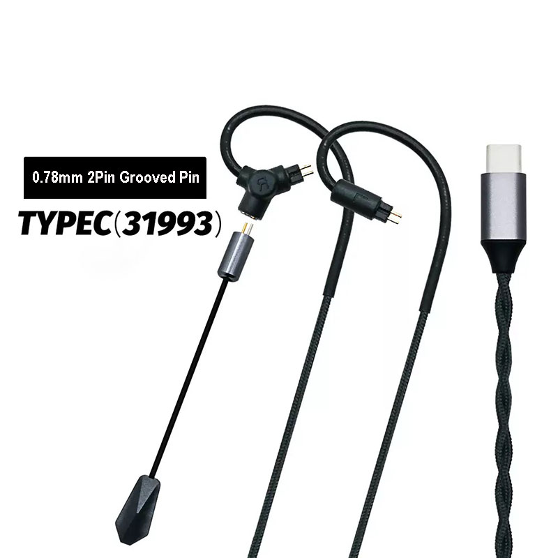 Usb C Earphone - 0.78 QDC MMCX Gaming Earphone Cable