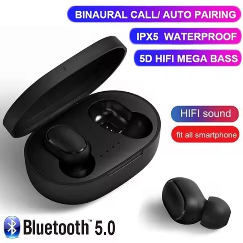 A6S TWS Earphones Wireless Blu - đánh giá và giá Bluetooth Headset On Ear