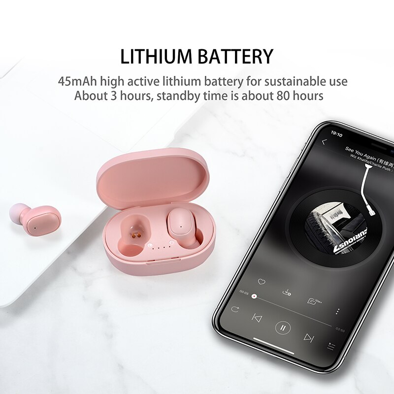 A6S TWS Earphones Wireless Blu - đánh giá và giá Bluetooth Headset On Ear