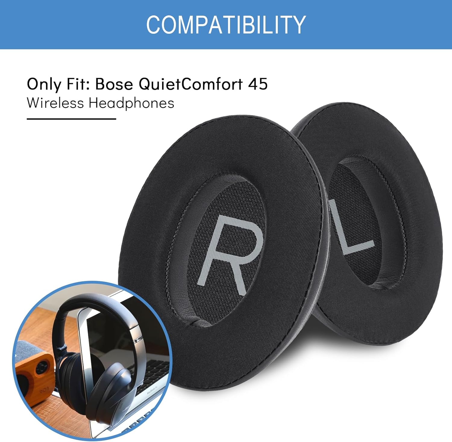 Cooling Gel Replacement Earpad - đánh giá và giá Bose Headphone Qc45